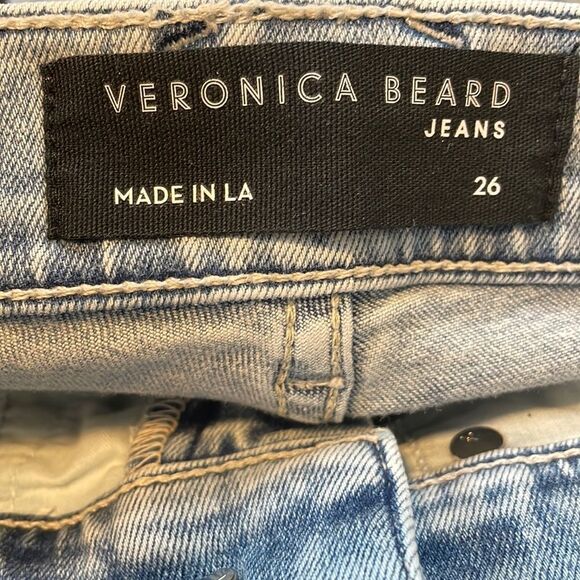Veronica Beard Ryleigh Slim Straight Hi-Rise Jeans Vail - Picture 6 of 7